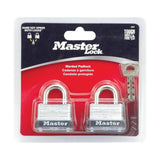 Master Lock 15/16 in. H X 13/16 in. W X 1-1/2 in. L Steel Warded Locking Padlock Keyed Alike