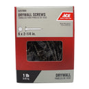 Ace No. 6 wire X 2-1/4 in. L Phillips Drywall Screws 1 lb 174 pk