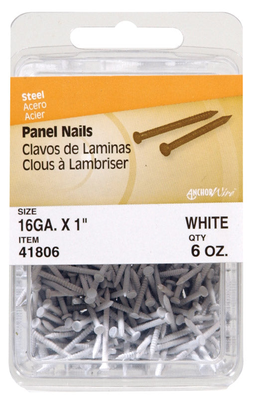 PANEL NAIL 1" WHITE 6OZ