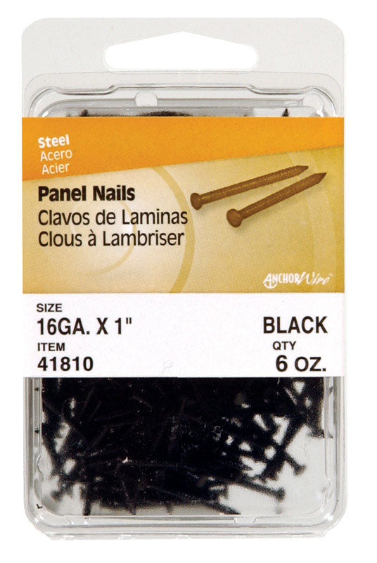 PANEL NAIL 1-5/8 BLK 6OZ