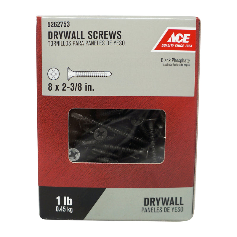 Ace No. 8 wire X 2-3/8 in. L Phillips Drywall Screws 1 lb 108 pk