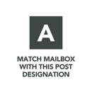 Gibraltar Mailboxes Elite Classic Galvanized Steel Post Mount Black Mailbox