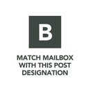 Gibraltar Mailboxes Elite Classic Galvanized Steel Post Mount Green Mailbox