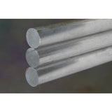 K&S 12 in. L X 3/8 in. D Aluminum Rod 1 pk