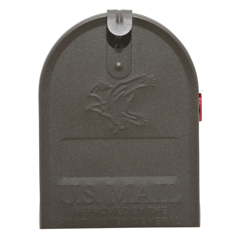 Gibraltar Mailboxes Elite Classic Galvanized Steel Post Mount Venetian Bronze Mailbox
