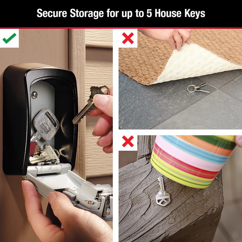 Master Lock .004 cu ft Combination Lock Gray Locked Key Storage