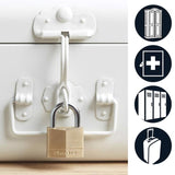 Master Lock 1-1/4 in. H X 5/16 in. W X 1-9/16 in. L Brass 4-Pin Cylinder Padlock