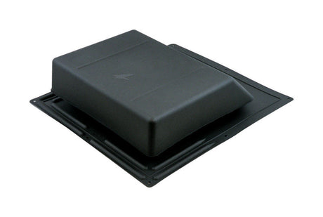 VENT ROOF SLANT POLY BLK
