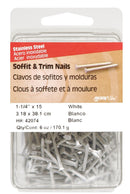 STEEL NAIL 1.25" WHT 6OZ