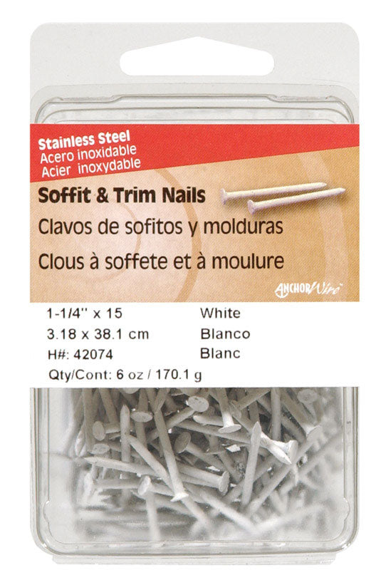 STEEL NAIL 1.25" WHT 6OZ