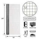 Garden Craft 24 in. H X 10 ft. L Galvanized Steel Hardware Cloth 1/4 in.