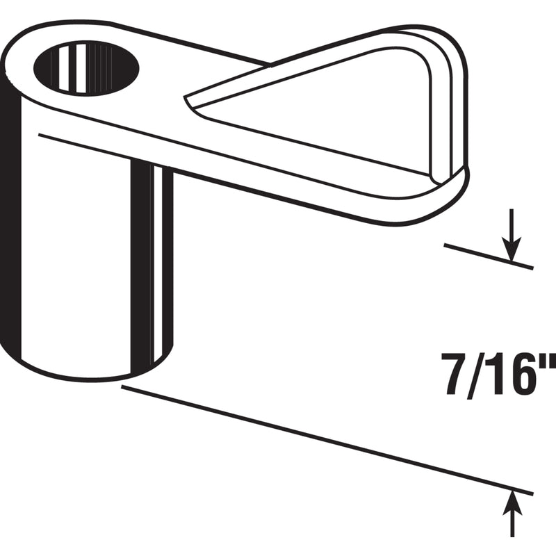 Prime-Line Bright White Plastic Screen Clip For 7/16 inch 12 pk