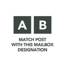 Gibraltar Mailboxes 59.9 in. Powder Coated Black Steel Mailbox Post