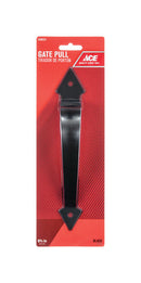 Ace 8.75 in. L Matte Black Stainless Steel Ornamental Gate Pull