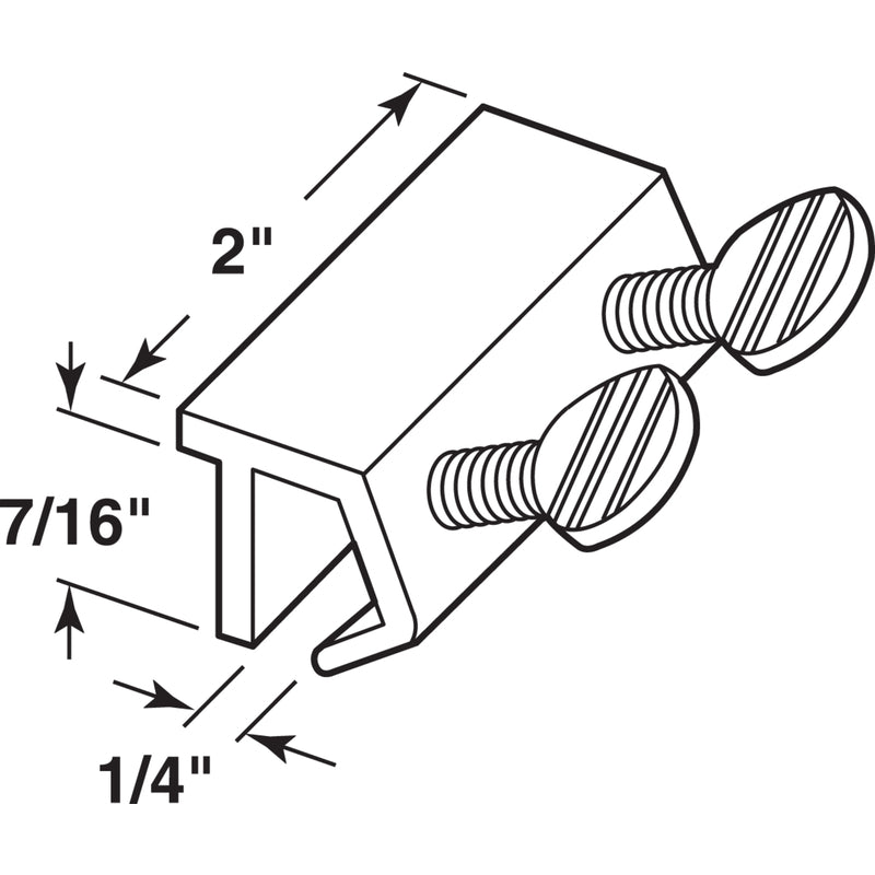 Prime-Line Aluminum Indoor and Outdoor Thumb Patio Lock