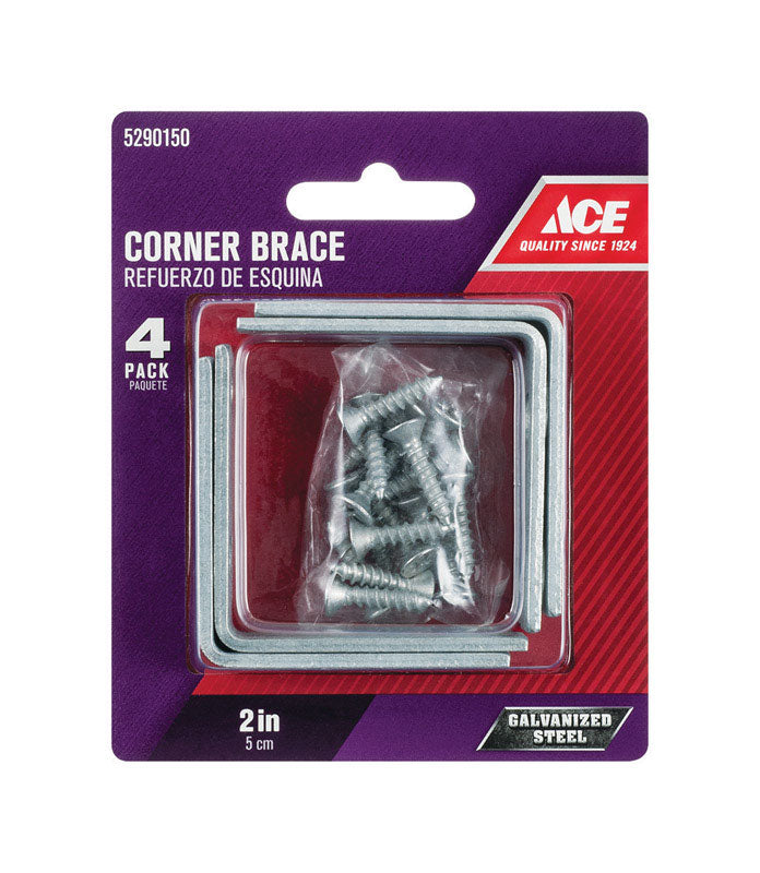 CORNR BRACE2X5/8"GALV4PK