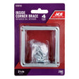 CORNER BRACE 2-1/2"ZN4PK
