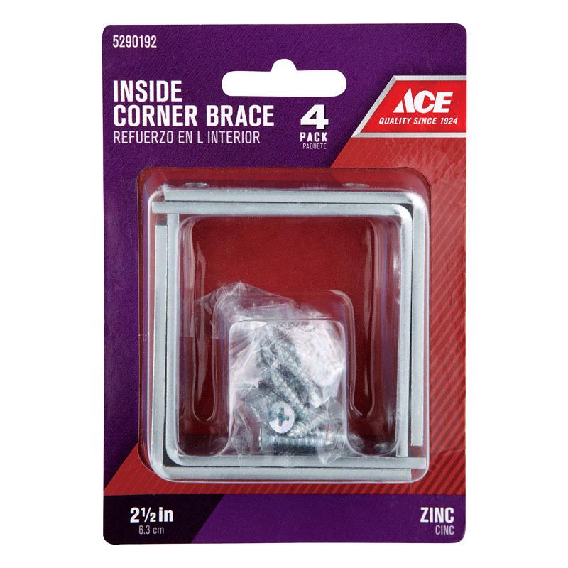 CORNER BRACE 2-1/2"ZN4PK