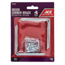 Ace 3 in. H X 4..75 in. W X 3 in. D Zinc Inside L Corner Brace