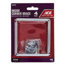 CORNER BRACE3-1/2"ZN4PK