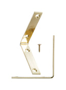 Ace 3-1/2 in. H Brass Inside L Corner Brace