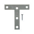 TEE PLATE 3"X3" ZN 2PK