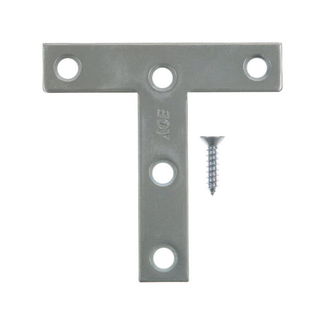 TEE PLATE 3"X3" ZN 2PK
