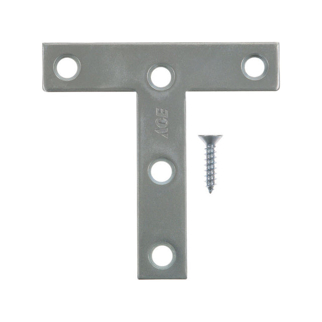TEE PLATE 3"X3" ZN 2PK