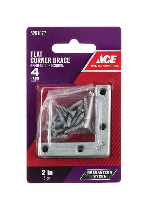 CORNER BRACE FLAT 2"GALV