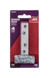 Ace 3 in. H X 0.625 in. W X .87 in. L Zinc Mending Brace