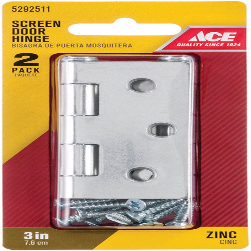 HINGE SCREEN/STORM 3" ZN