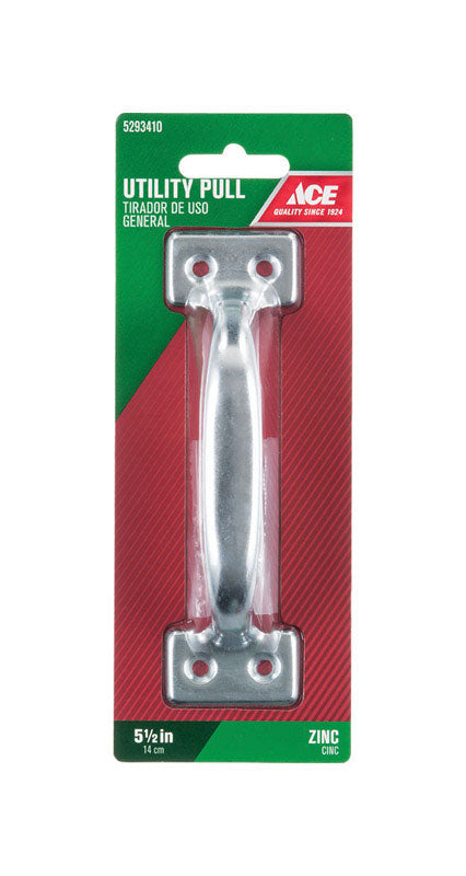 Ace 5.5 in. L Zinc-Plated Silver Steel Utility Pull