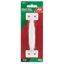 Ace 5.5 in. L Gloss White White Steel Utility Pull