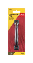 Ace 4.8 in. L Black Steel Screen Door Pull