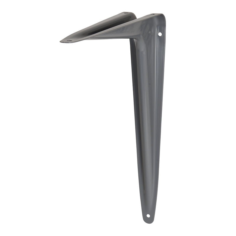 Hampton Gray Steel Shelf Support 18 Ga. 10 in. L 100 lb