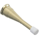 Ace 3 in. W Metal Bright Gold Spring Broad Base Door Stop Mounts to door and wall