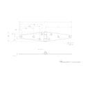 Ace 5 in. L Zinc-Plated Light Duty Strap Hinge 2 pk