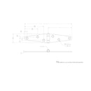 Ace 3 in. L Zinc-Plated Light Duty Strap Hinge 1 pk