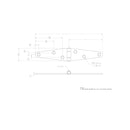 Ace 3 in. L Zinc-Plated Light Duty Strap Hinge 2 pk