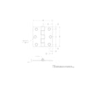 Ace 2-1/2 in. L Galvanized Broad Hinge 2 pk