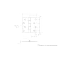 Ace 4 in. L Zinc-Plated Door Hinge 1 pk