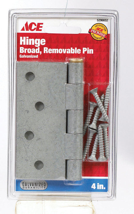 BROAD HINGE 4" GALV