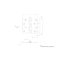 Ace 4 in. L Galvanized Broad Hinge 1 pk