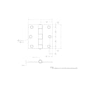 Ace 3 in. L Zinc-Plated Broad Hinge 1 pk