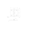 Ace 1.88 in. W X 2 in. L Zinc Plated Zinc Broad Hinge 1 pk