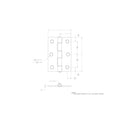 Ace 3 in. L Zinc-Plated Narrow Hinge 2 pk