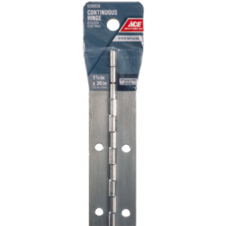 HINGE CONTIN 1-1/2X30 SS