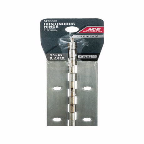 HINGE CONTIN 1-1/2X72 SS