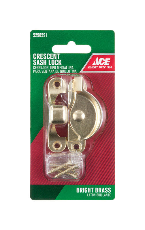 Ace Brass Sash Lock 1 pk