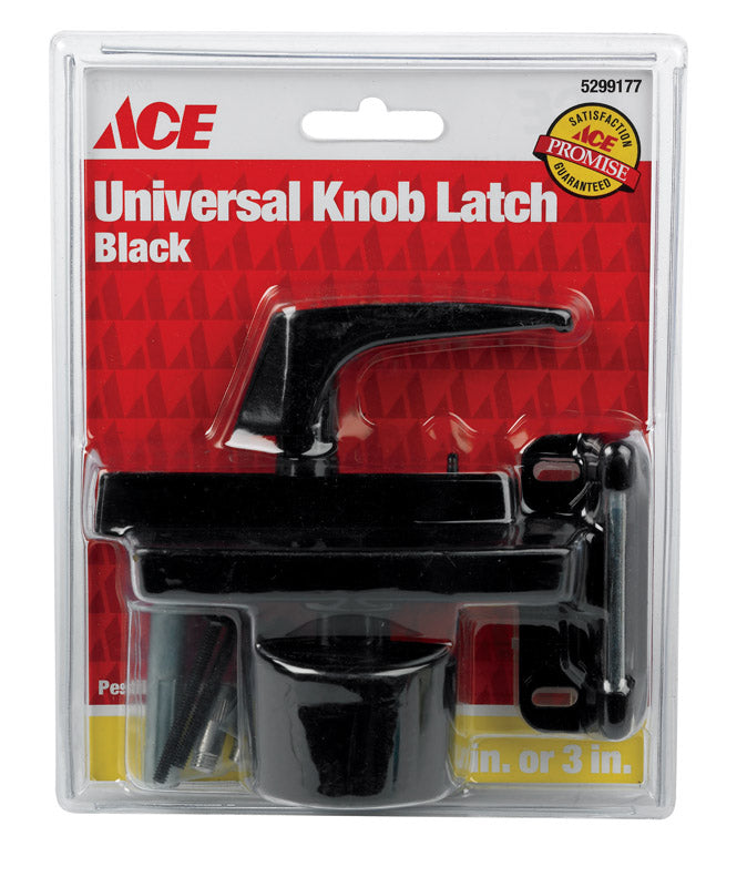 LATCH KNOB UNV BLK